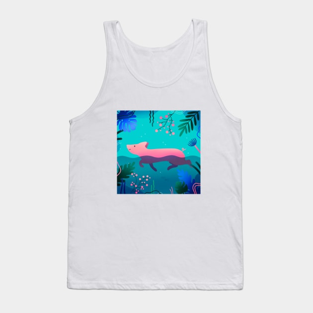 Swimming baby pig Tank Top by CamillaDrejer